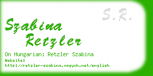 szabina retzler business card